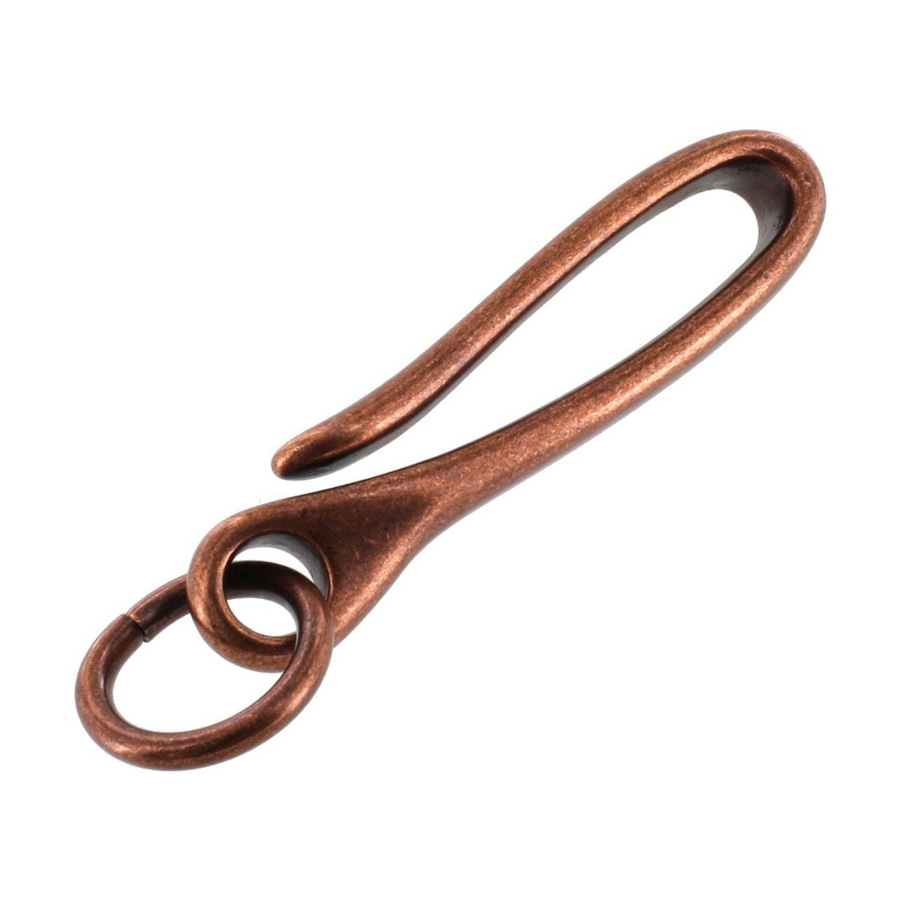 Fish Hook Key Chain - Antique Copper  Canadian Owned Leathercraft Supply  Store focusing on Quality Leather, Hardware, Tools and Leatherworking  Machines - Longview Leather