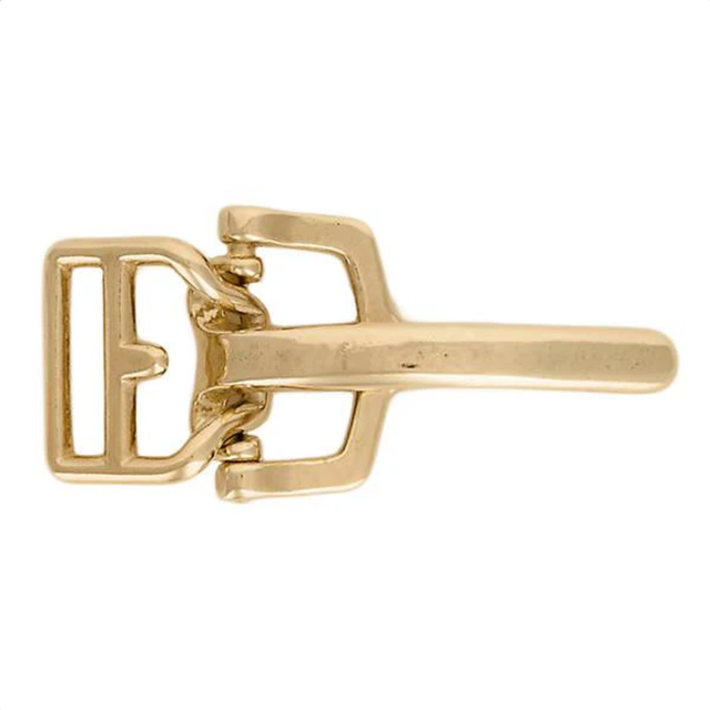 16 mm Swage Buckle - Solid Brass, Mac-Lace Leather