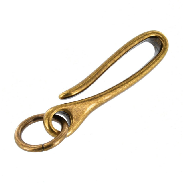Hy-Ko KC174 Split Ring Key Chain Solid Brass