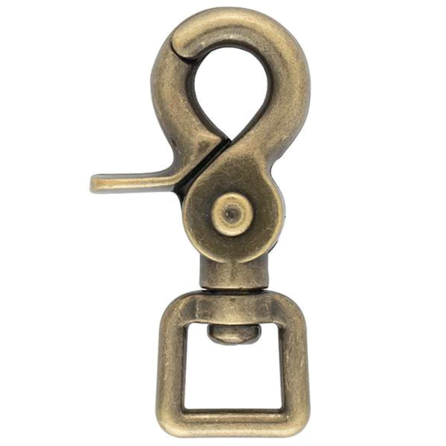 Solid Brass Double End Trigger Snap Hook Bag Key Keychain Metal